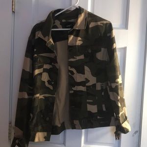 camo denim jacket